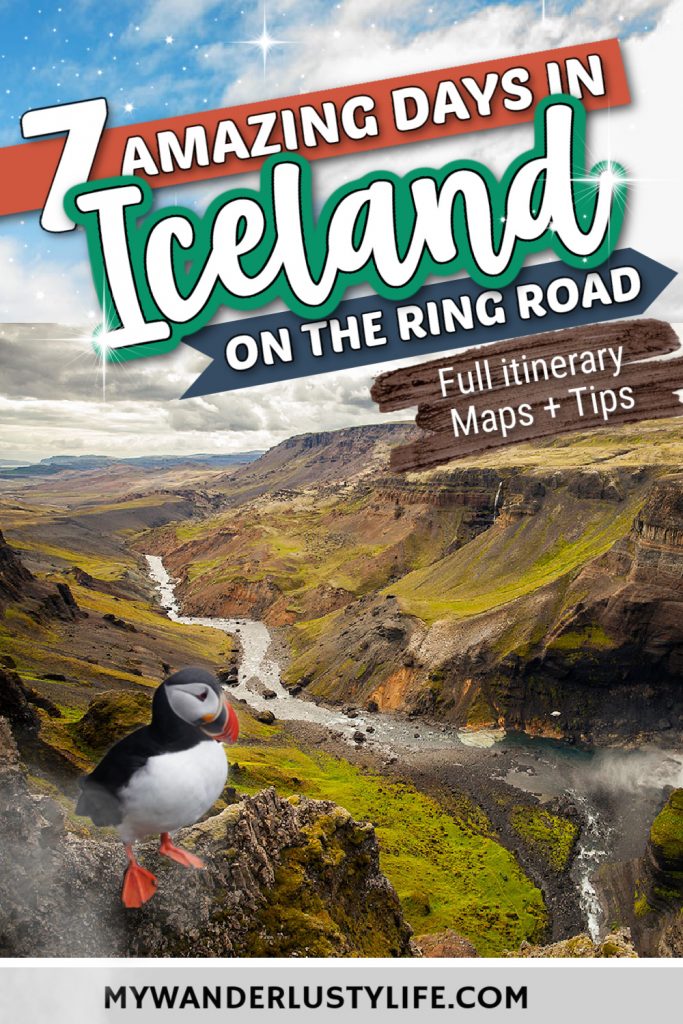 Awesome Iceland Itinerary: 7 Days on the Ring Road + Maps, Tips, and More | What to see on Iceland's Ring Road in 7 days | 1 week in Iceland | Waterfalls, geothermal pools, horses, and more