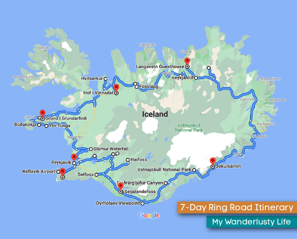 Spielen Nur Trivial Iceland Ring Road Map Banzai Trichter Darlehensgeber