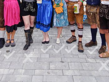 Best Oktoberfest Shoes & Socks: Complete Guide to Oktoberfest Footwear for Women and Men, Dirndls and Lederhosen + Where to Buy Now | What does to wear with dirndl, lederhosen socks, and more. Haferl, Loferl, traditional Bavarian shoes and socks.