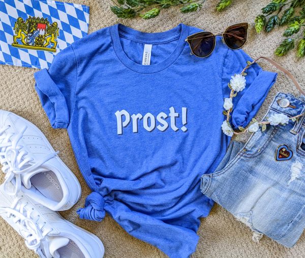 Prost! Tee Shirt in multiple colors - say Cheers in German in this comfortable tee