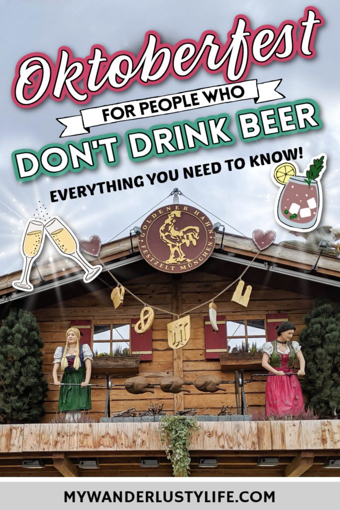 Oktoberfest For Non-Beer Drinkers: 15 Important Things You Need to Know | Where to find wine and liquor at Oktoberfest | Non-alcoholic beer and other non-alcoholic drinks | What to do at Oktoberfest besides drink beer | Oktoberfest for gluten-free visitors, and more