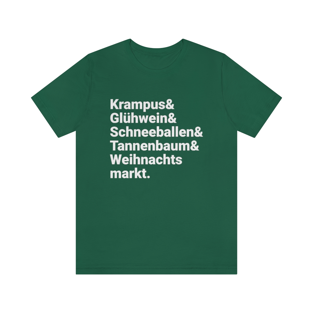 Unisex German Christmas Tee Shirt in 3 Festive Colors