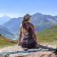 me sitting on a rock looking out over the valley