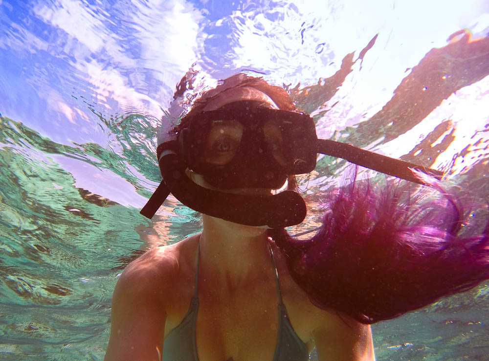 selfie of me snorkeling