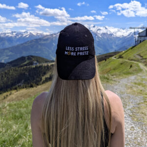 Less Stress More Pretz' Embroidered Vintage Corduroy Cap