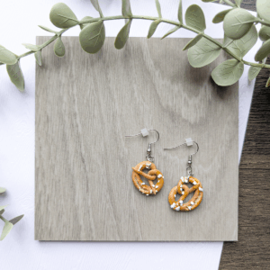 Handmade Pretzel Earrings
