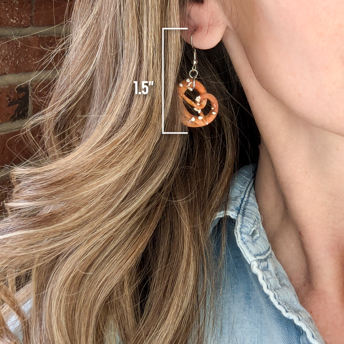 Handmade Pretzel Earrings - Image 2