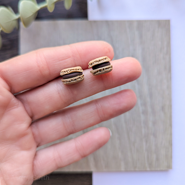 Handmade Macaron Earrings (5 Colors) - Image 2