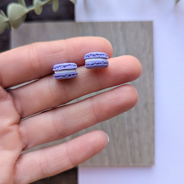 Handmade Macaron Earrings (5 Colors) - Image 4