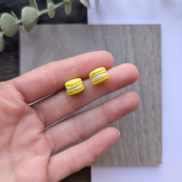 Handmade Macaron Earrings (5 Colors) - Image 6